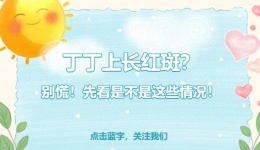 丁丁上长红斑？别慌！先看看是不是这些情况！